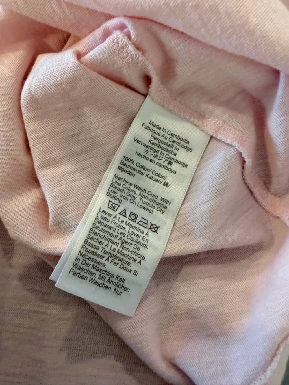 NWOT J. Crew Size 2X Pink Slub Cotton Tee Shirt Short Sleeve Lightweight V Neck